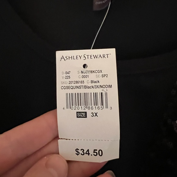 NWT Ashley Stewart Curvy Girl Crop Top size 3X - Picture 4 of 5